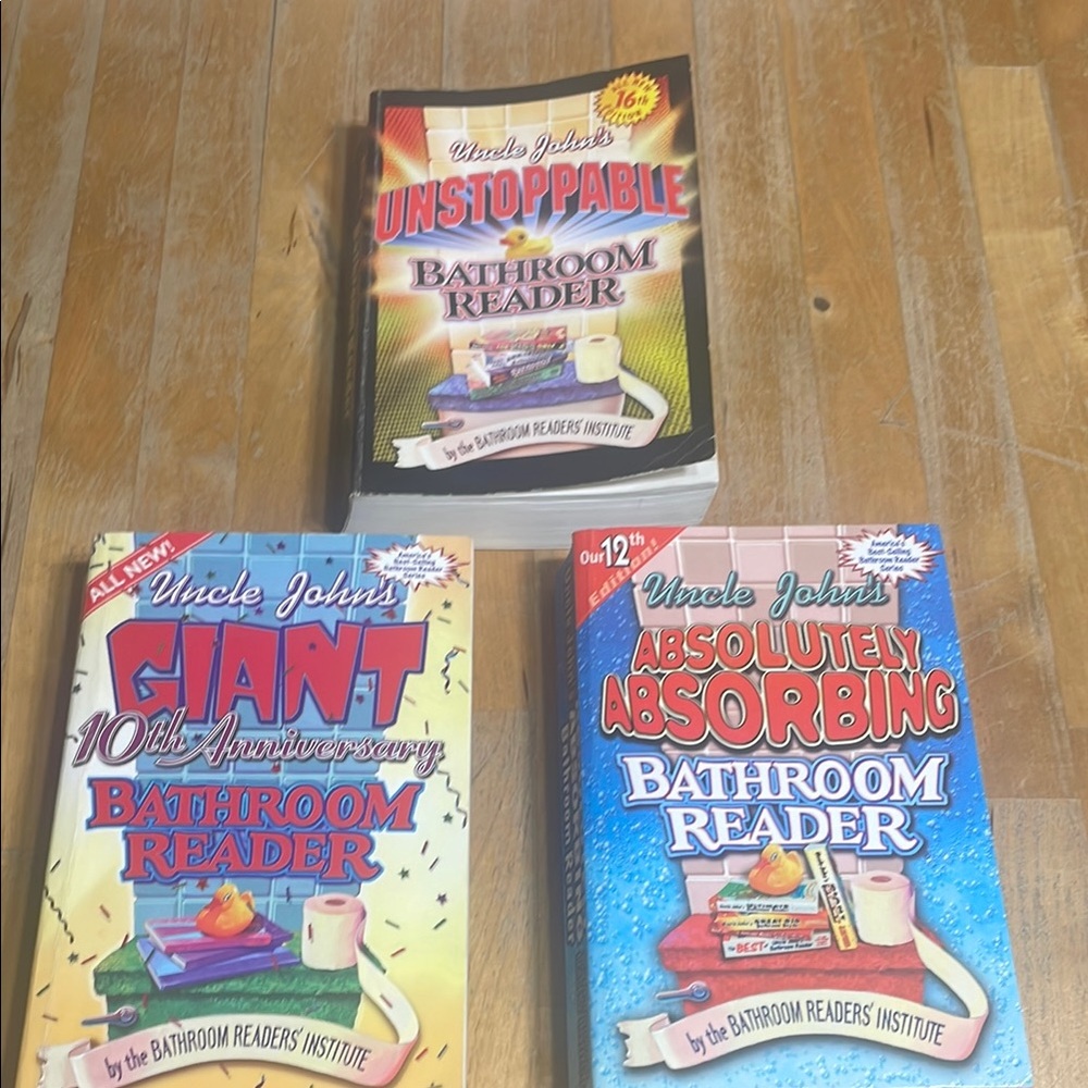 Set of 3 Uncle Johns Bathroom Reader Books